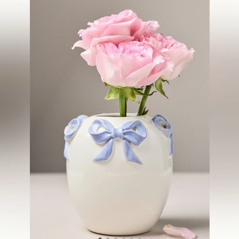 Anthropologie Clara Bow Vase | Glossy Blue | Small | NIB